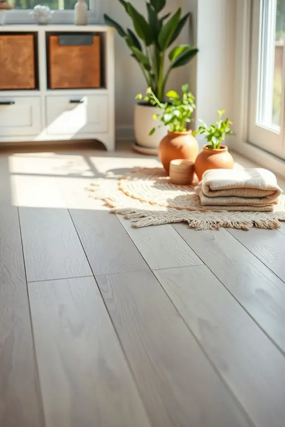 colorful expressive wood flooring