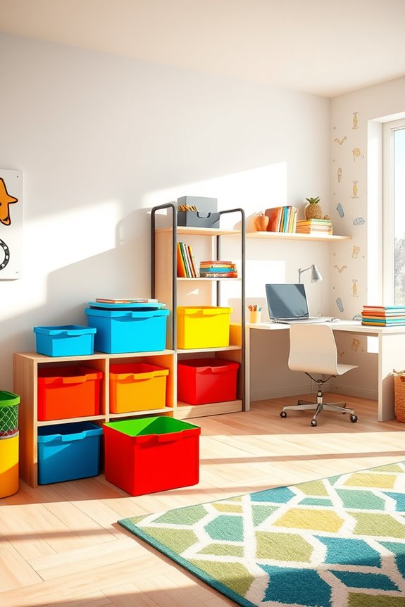 colorful fun storage solutions