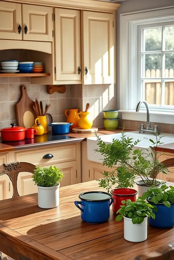 colorful functional kitchen decor