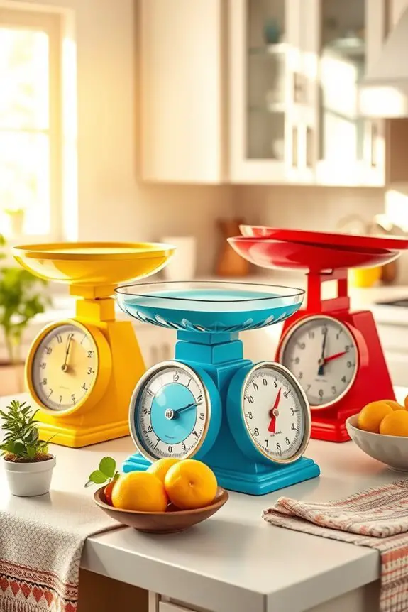 colorful functional kitchen scales