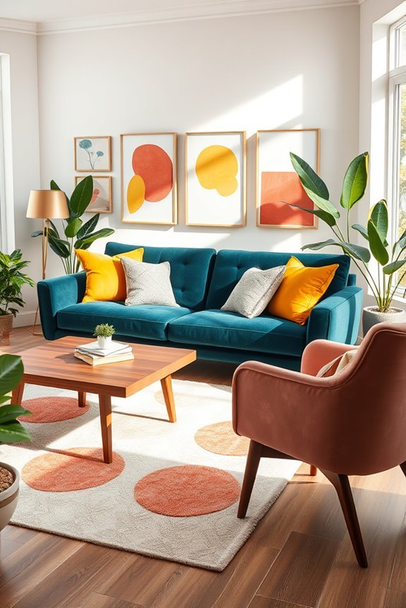 colorful furniture enhances design
