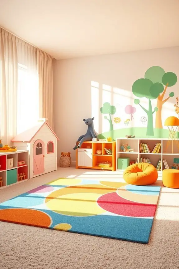 colorful imaginative playroom design