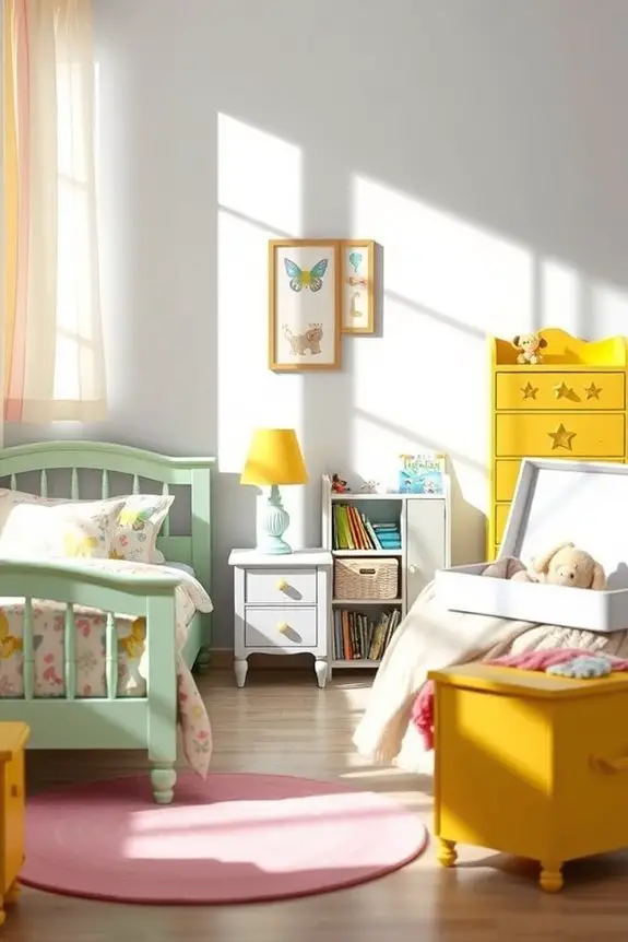 colorful kids furniture makeovers