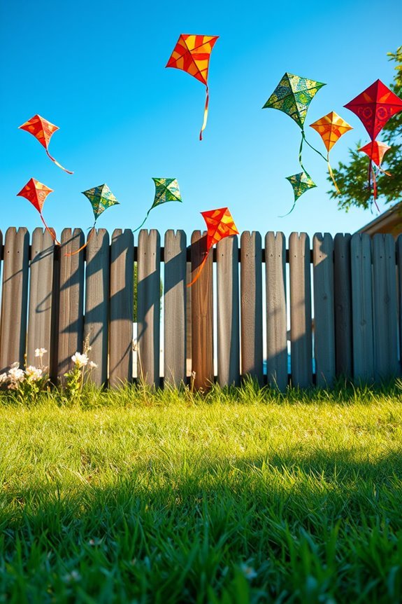 colorful kites wall decor