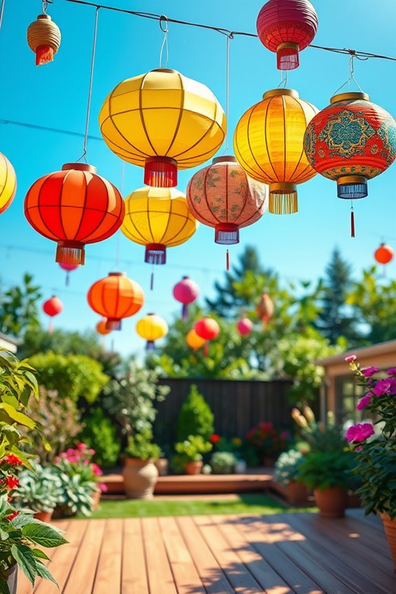 colorful lanterns for ambiance