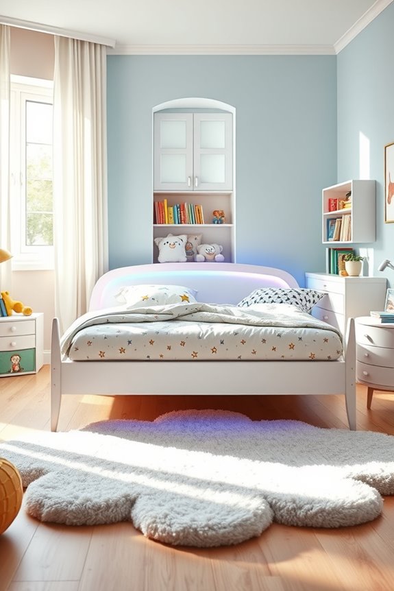 colorful led bed lighting