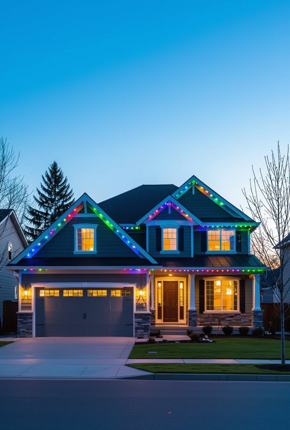 colorful led roof lighting