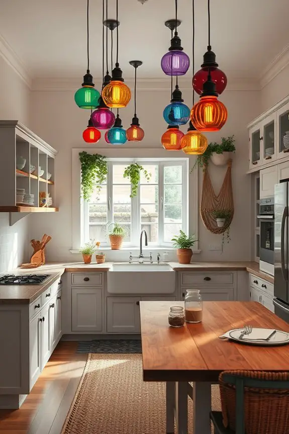 colorful lighting enhances charm