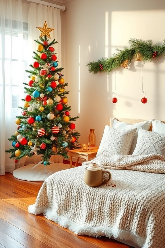 colorful ornaments and toppers