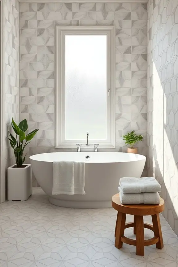 colorful patterned grout impact