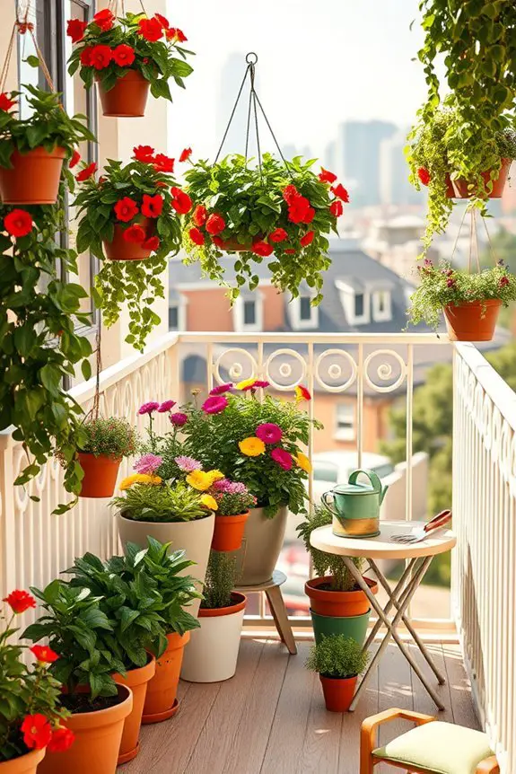 colorful planters enhance vibrancy