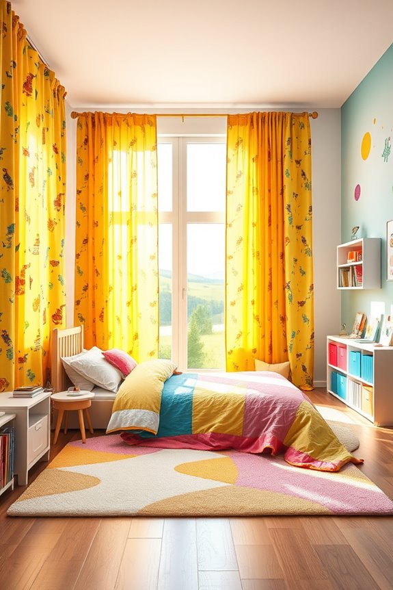 colorful playful imaginative curtains