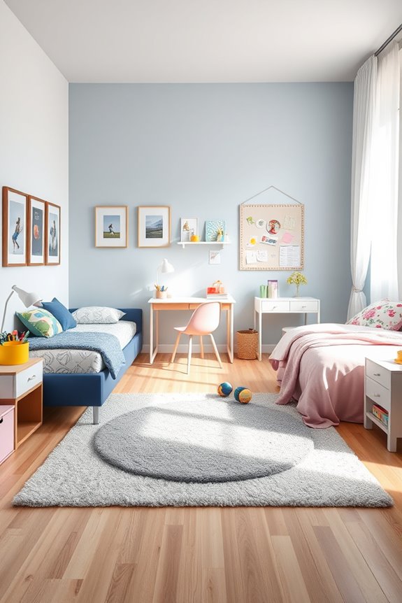 colorful shared space organization