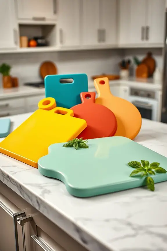 colorful stylish kitchen boards