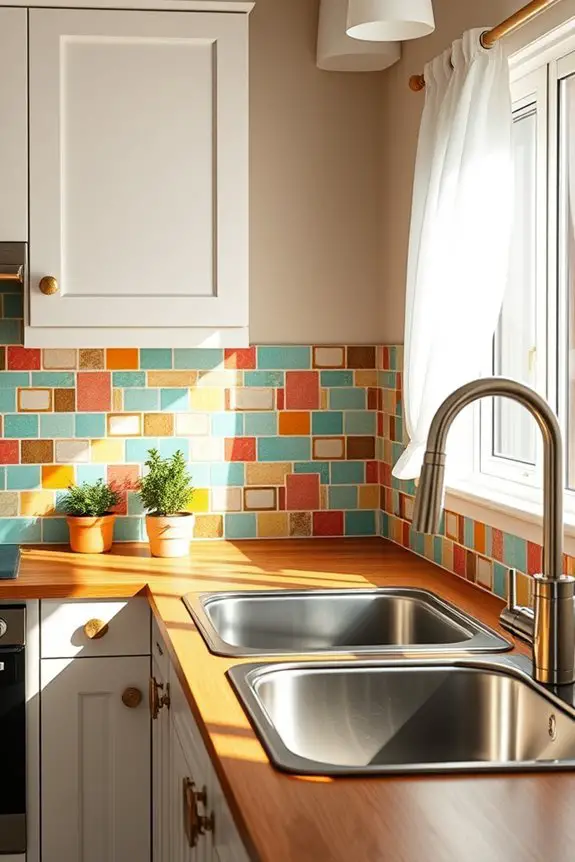colorful tile backsplash ideas