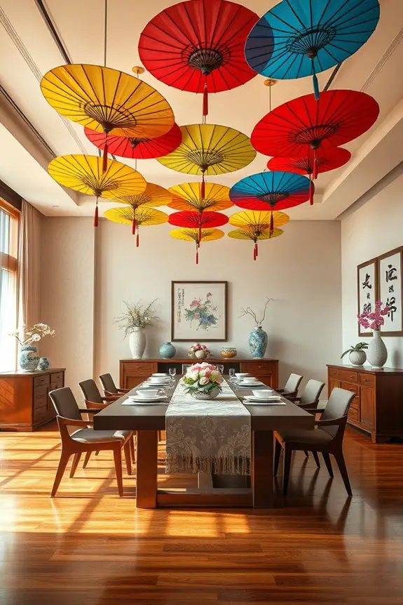colorful umbrellas elevate decor