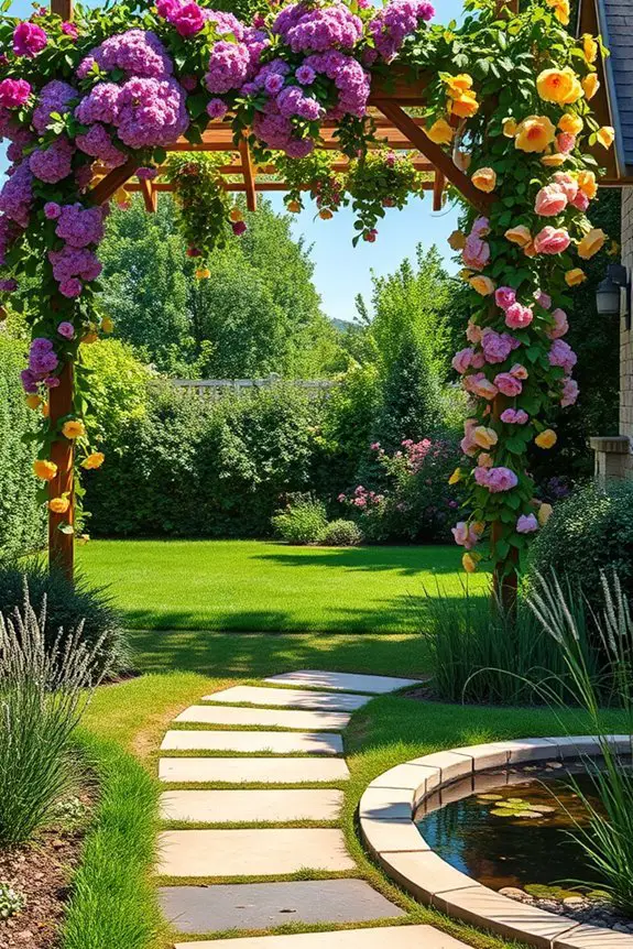 colorful vertical garden enhancement