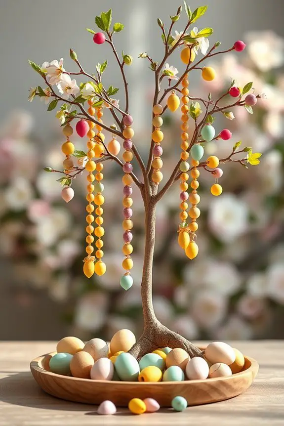 colorful wooden bead decorations