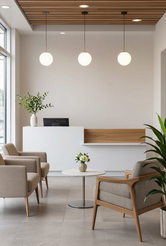 comfortable accessible reception seating