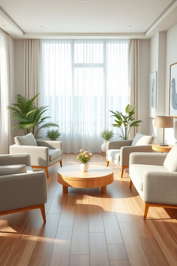 comfortable and accessible seating