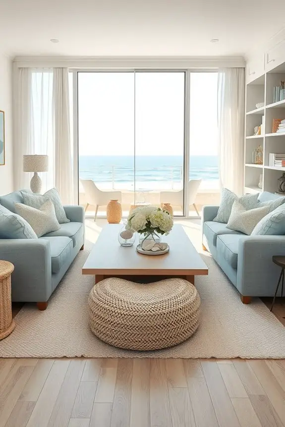 comfortable coastal seating arrangements