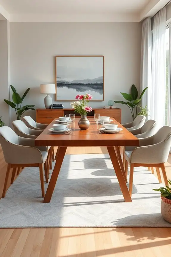 comfortable functional dining spaces