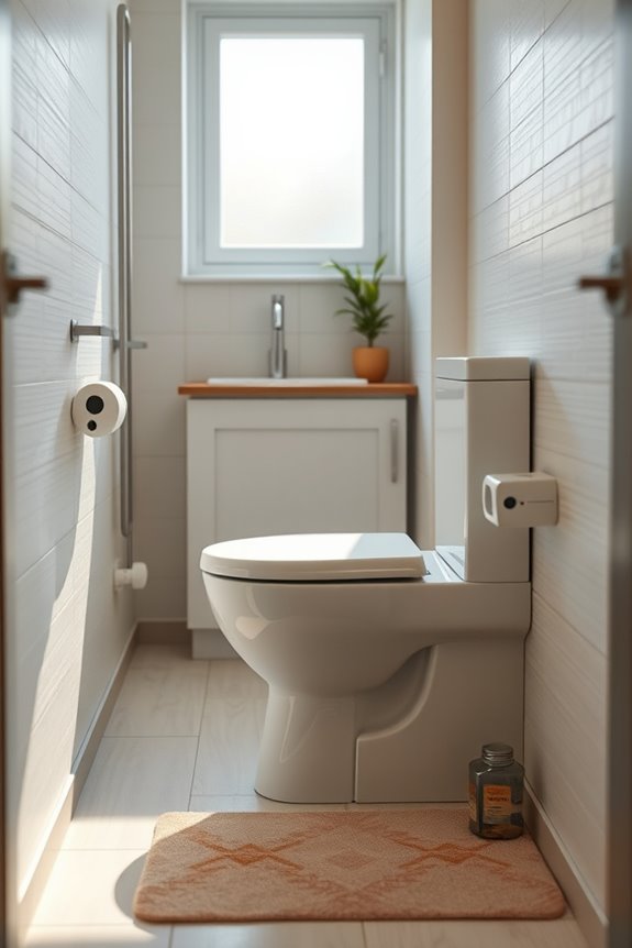 comfortable hygienic bathroom experience