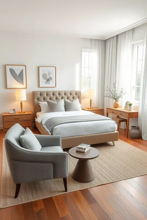 comfortable inviting guest space