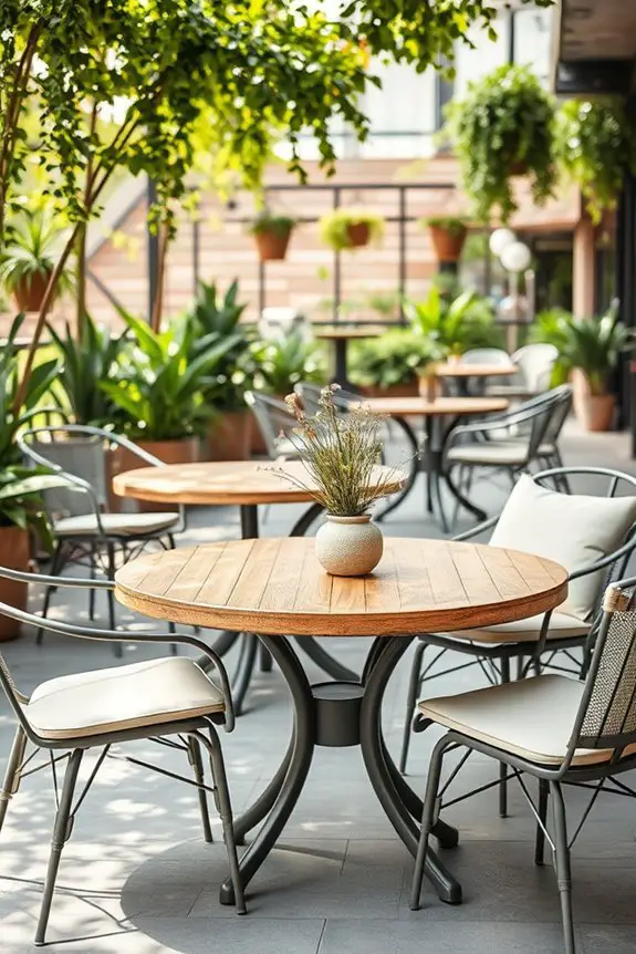 comfortable inviting outdoor seating