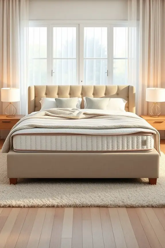 comfortable mattress and bedding