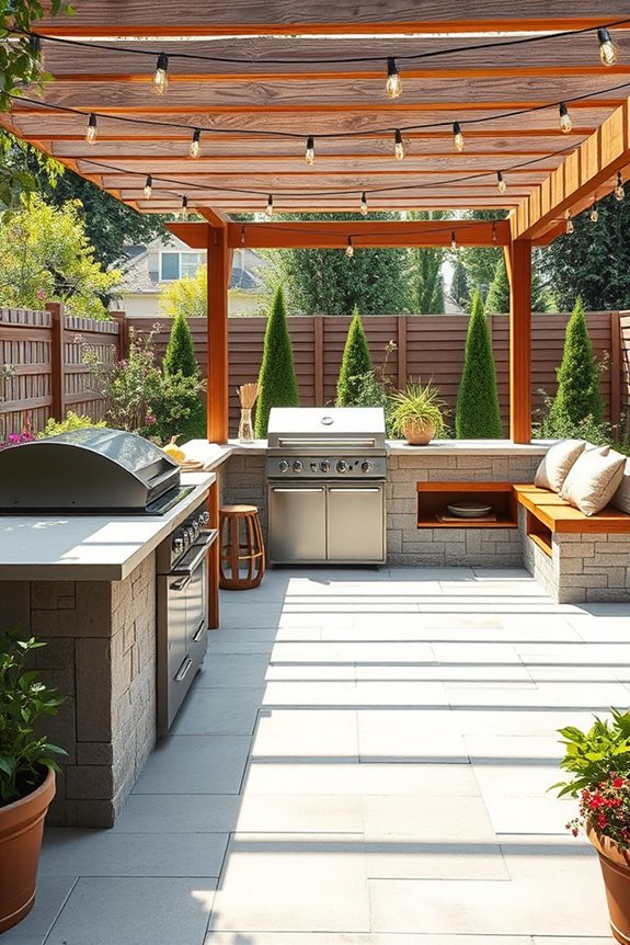 comfortable outdoor bench seating