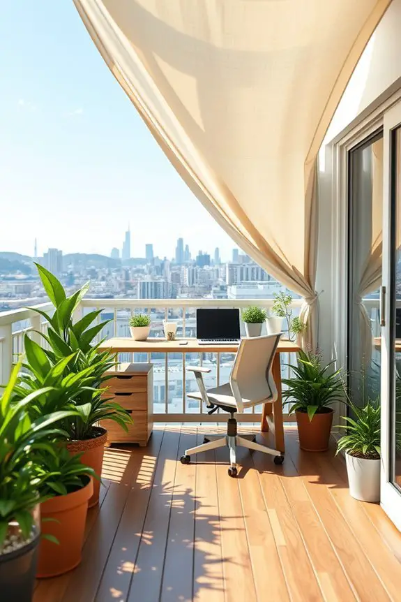 comfortable shaded workspace solutions