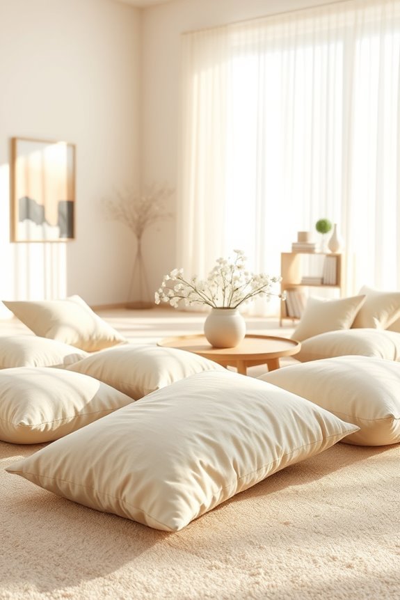 comfortable stylish floor cushions