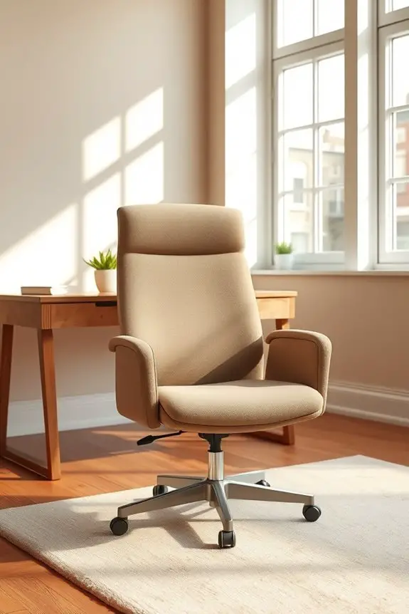 comfortable taupe office chairs