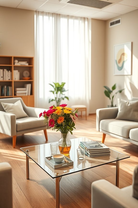 comfortable waiting area enhancements