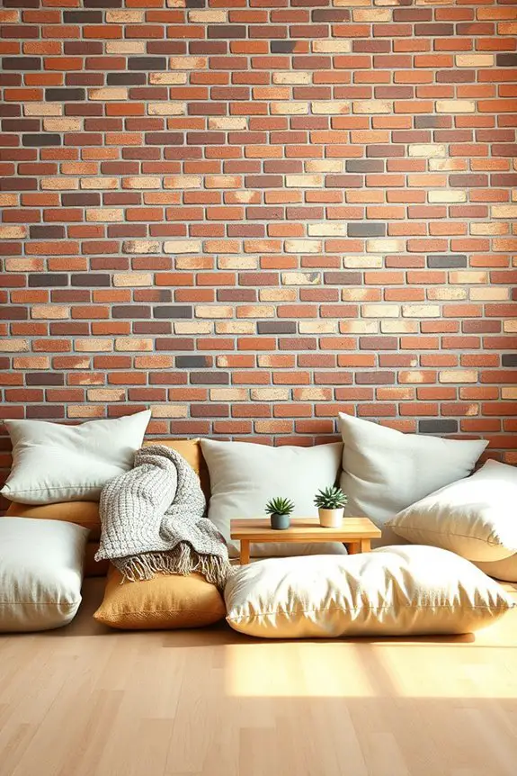 comfy floor cushions inviting atmosphere