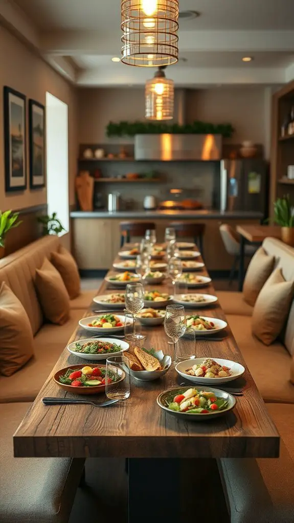 communal dining experience thriving