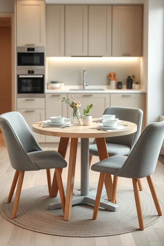 compact and stylish dining sets
