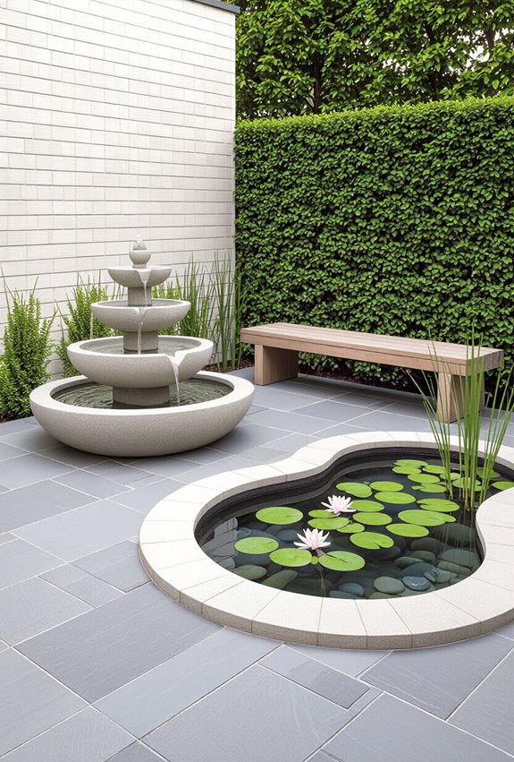 compact calming water features