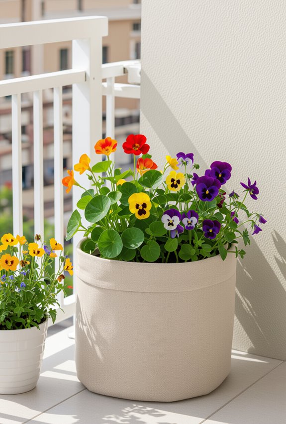 compact colorful edible patio garnishes