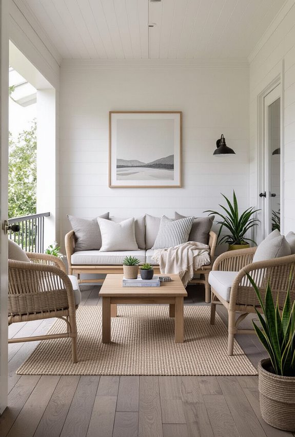compact cushioned patio nook