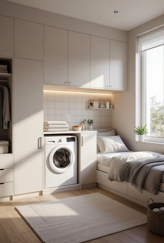 compact dorm laundry station