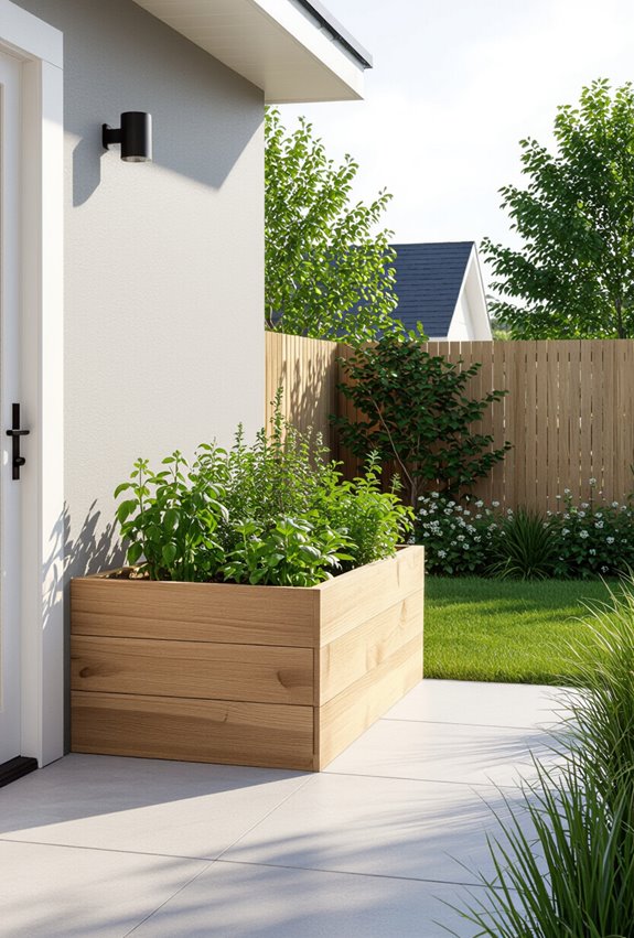 compact edible garden doorway