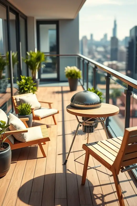compact grilling for balconies