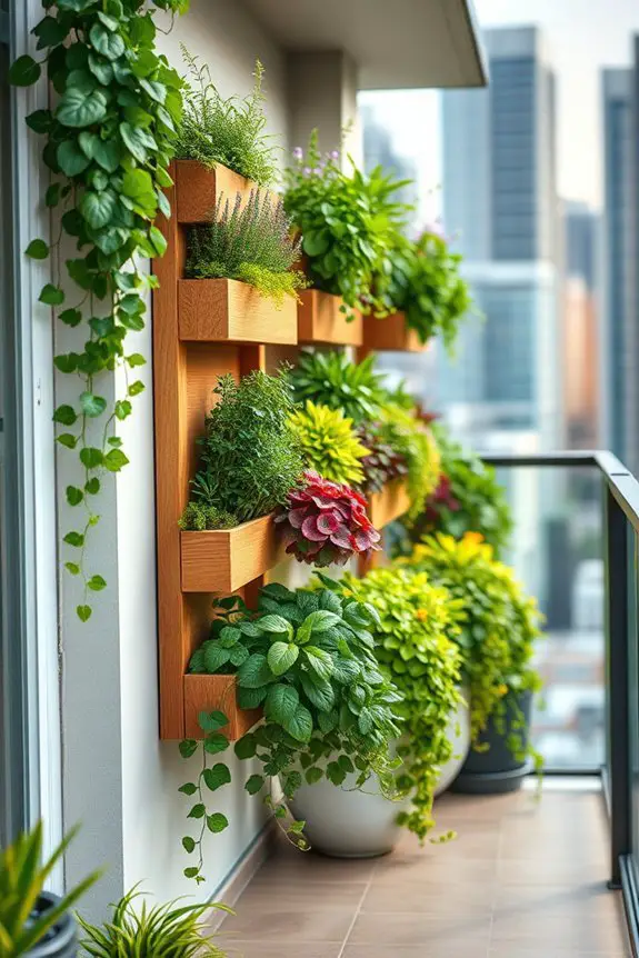 compact indoor plant wall