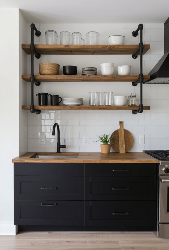 compact industrial pipe shelving