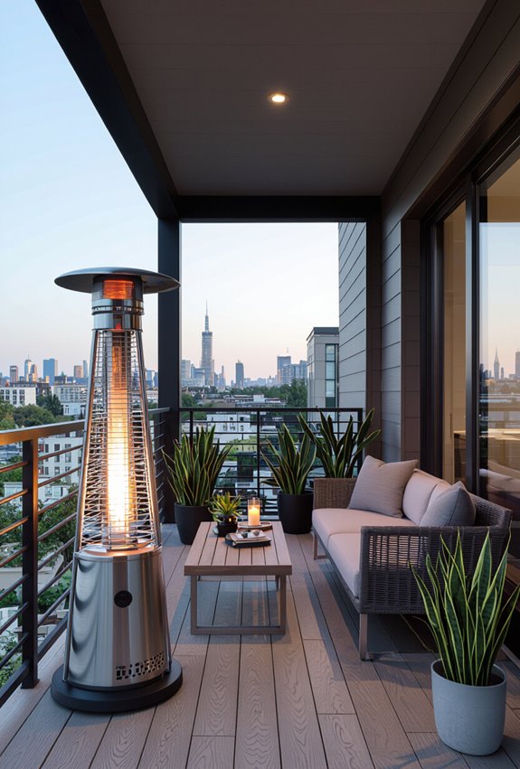 compact infrared patio heater