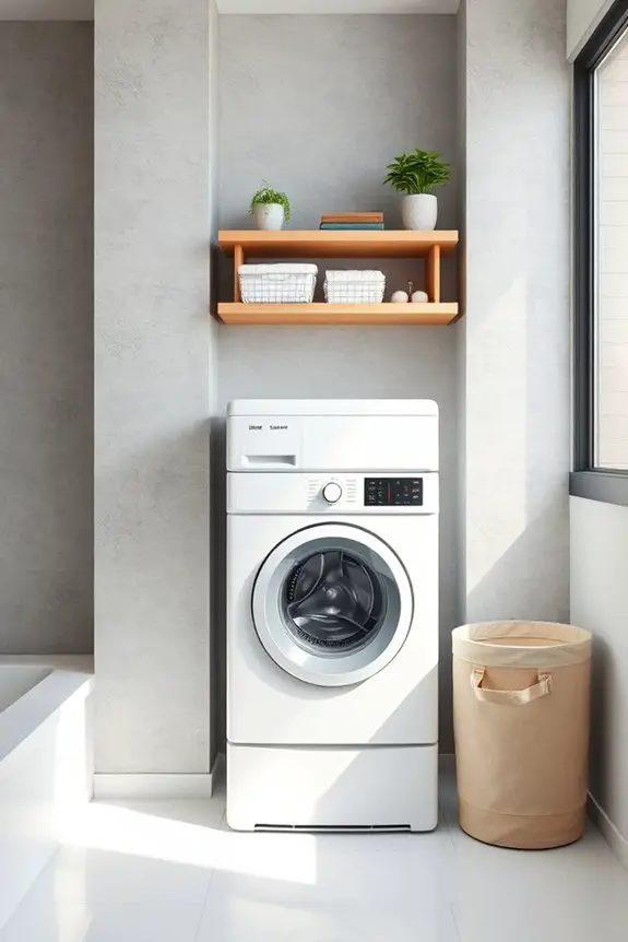 compact laundry space integration