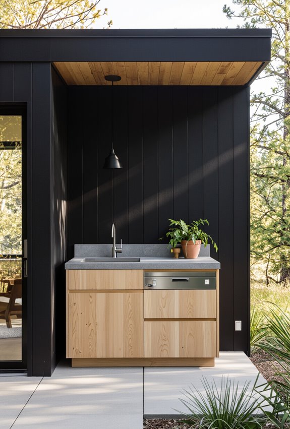 compact outdoor sink station