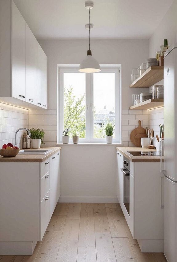 compact parallel kitchenette efficiency